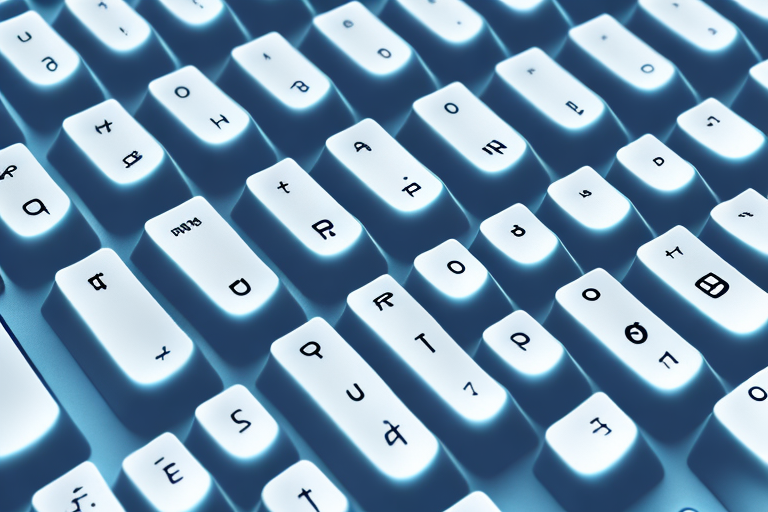 A 60% keyboard with a highlighted key sequence indicating the screenshot command