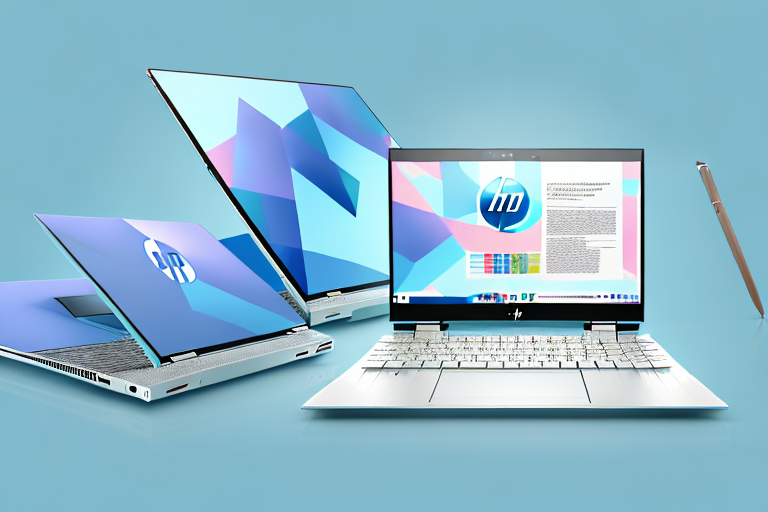 An hp envy x360 laptop with highlighted keys (prtscn