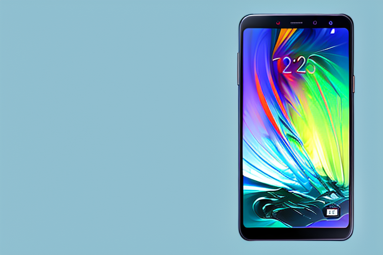 A samsung galaxy a03s smartphone with the screenshot icon prominently displayed on the screen