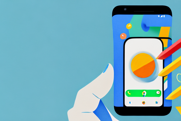 A google pixel 6 smartphone with a screenshot being captured