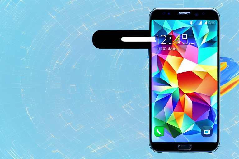 The galaxy s23 plus phone with a screenshot being captured