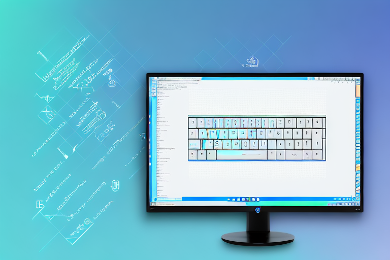 A computer monitor displaying the windows 10 interface