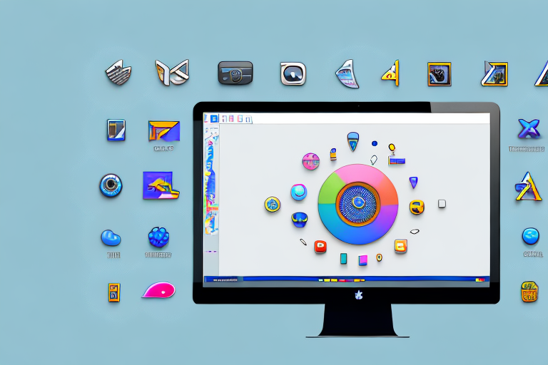 A mac computer with a screenshot tool interface on the screen