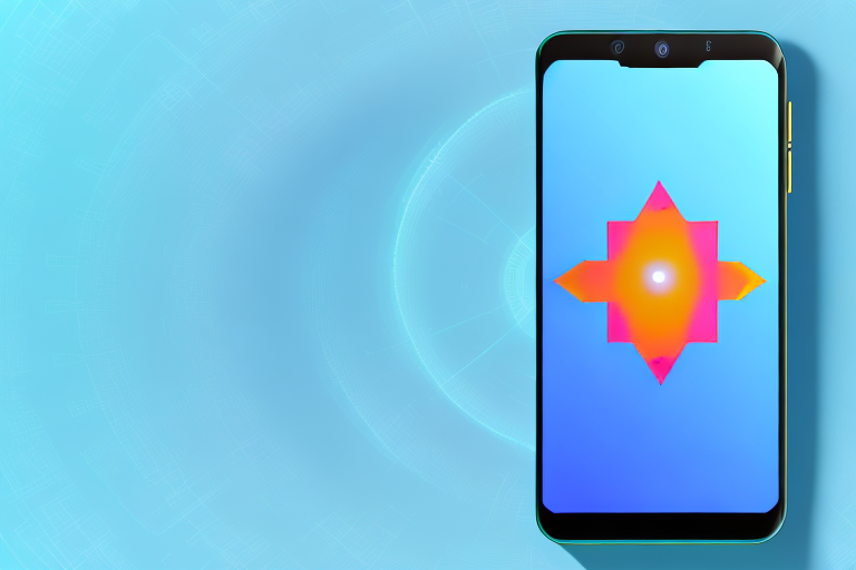 The s23 ultra smartphone displaying a vibrant screen