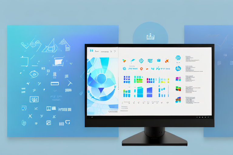 A computer monitor displaying different screenshot tool icons on the windows 10 interface