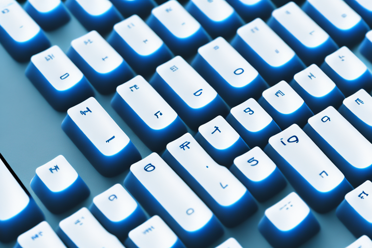 A 60% keyboard with a highlighted key combination