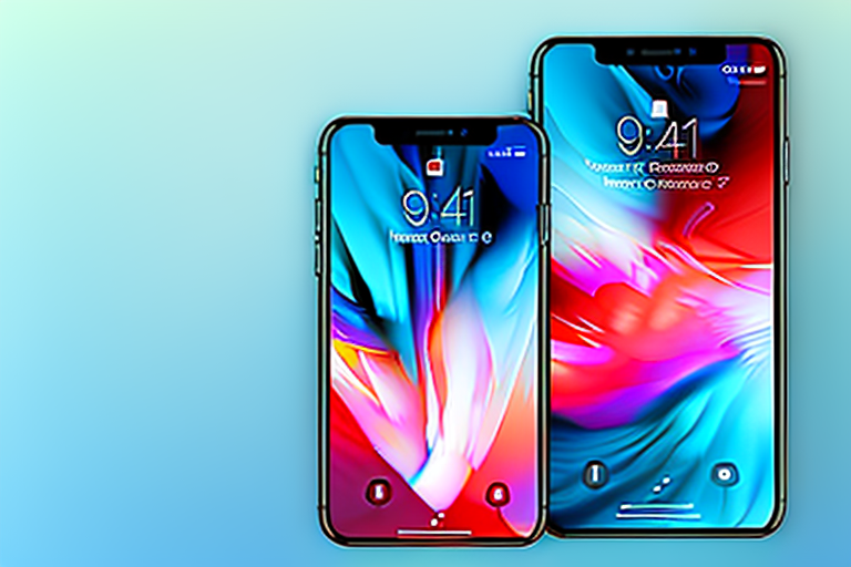 An iphone 8 with the power and volume buttons highlighted