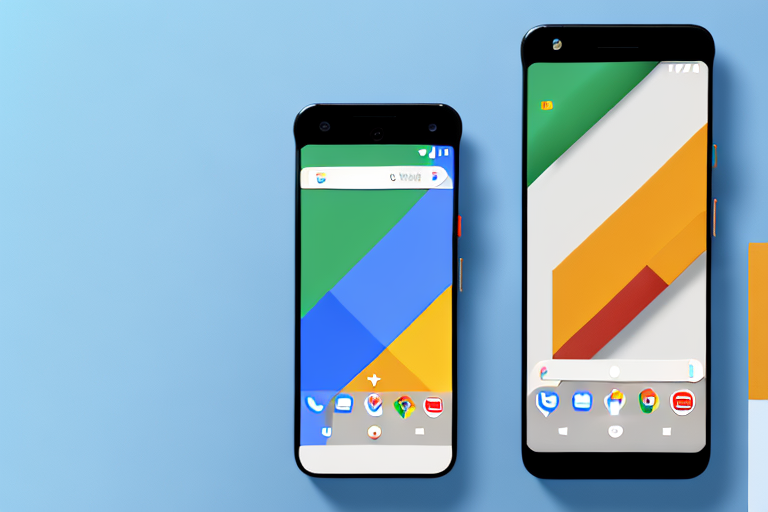A google pixel 6a smartphone with its screen displaying a camera icon
