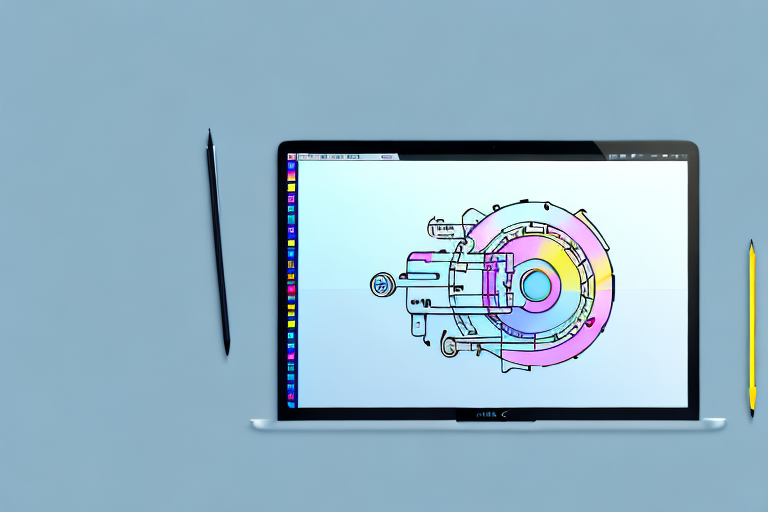 A mac computer with a screenshot on the screen