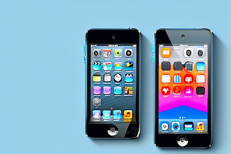 An ipod touch with the power button and home button highlighted