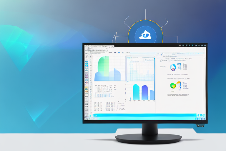 A computer monitor displaying the windows 10 interface