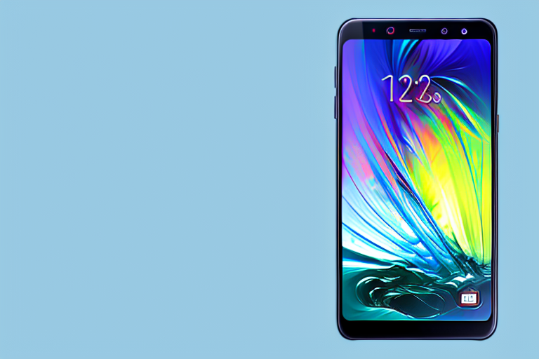 A samsung galaxy a03s smartphone with a visible screen