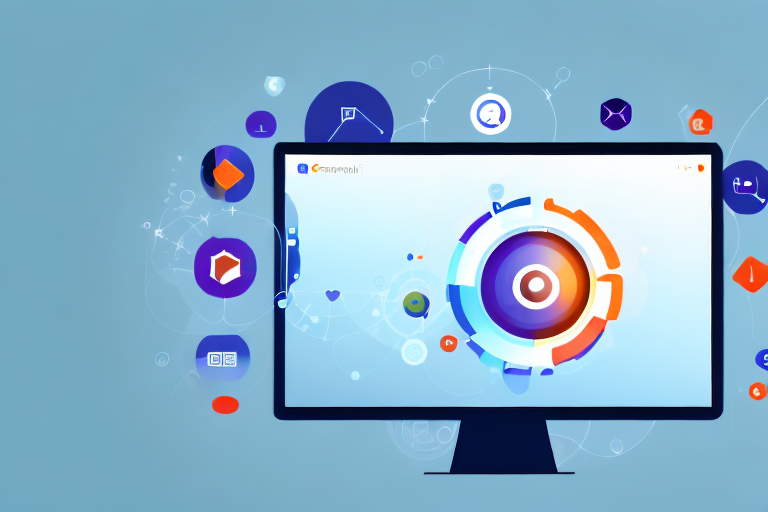 A computer screen showcasing the ubuntu 22.04 interface with a screenshot tool icon prominently displayed