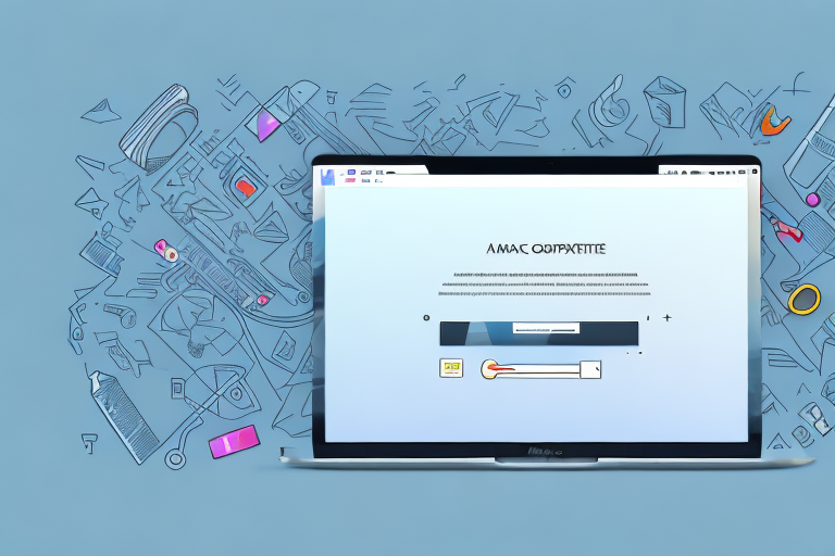 A mac computer with a screenshot image on the screen