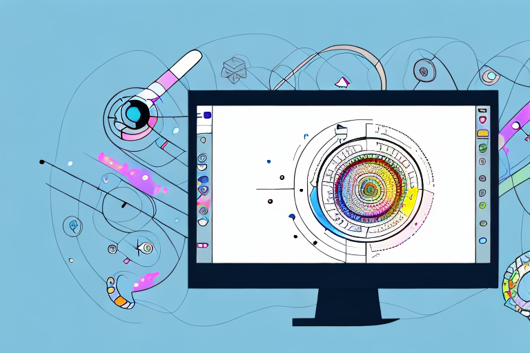 A computer screen displaying an open graphic editing software with a screenshot loaded