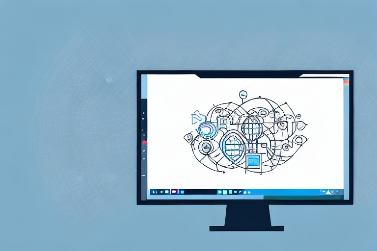 A computer screen displaying a screenshot with cropping tools around the edges