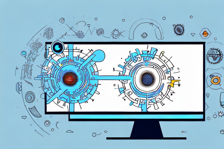 A computer monitor displaying different stages of capturing a screenshot
