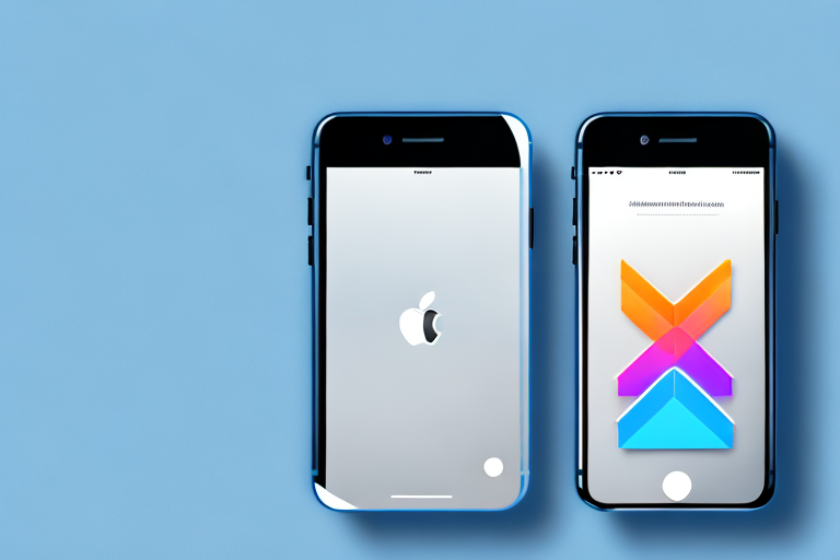 An iphone displaying a screen with a generic app layout