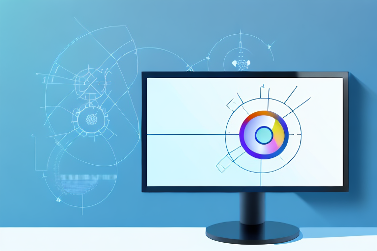 A computer monitor displaying a windows interface