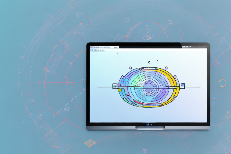 A mac computer with a screenshot on the screen