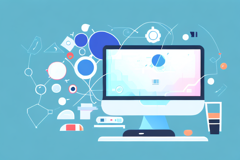 A computer screen displaying various application windows