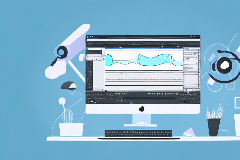 A computer screen displaying a video editing software interface