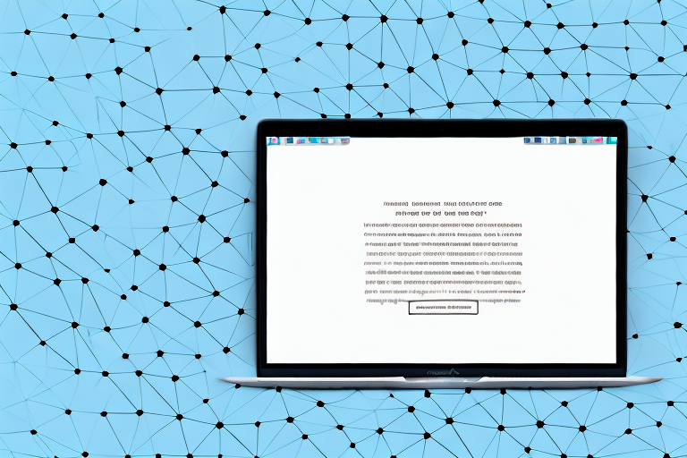 A macbook with a screenshot on the screen