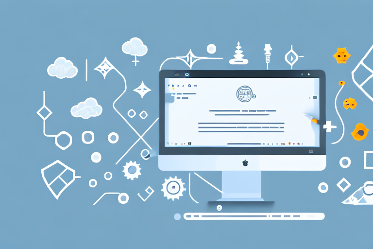 A mac computer with a sequence of actions showing the process of taking a screenshot