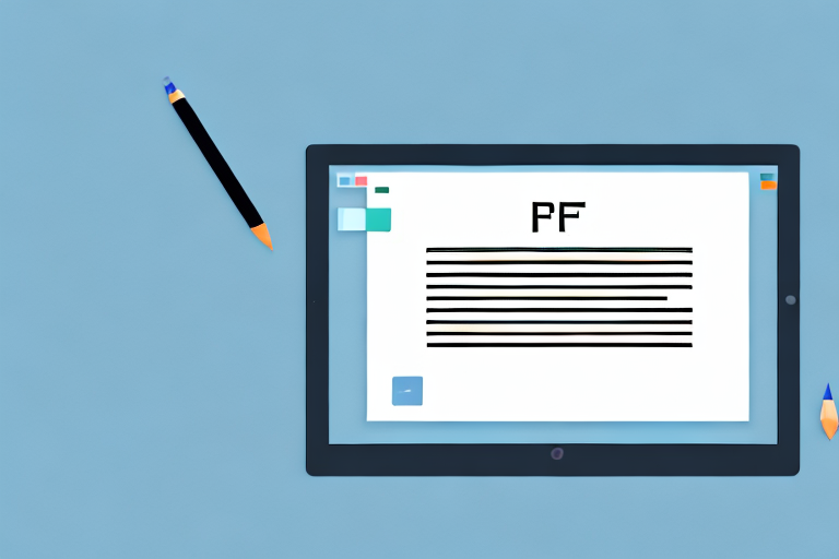 A computer screen displaying a pdf document with the screenshot tool icon hovering above it