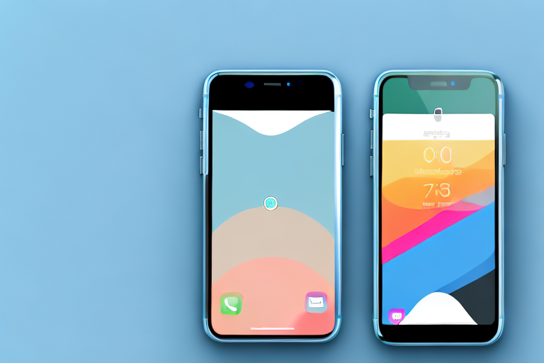 An iphone displaying a vibrant screen