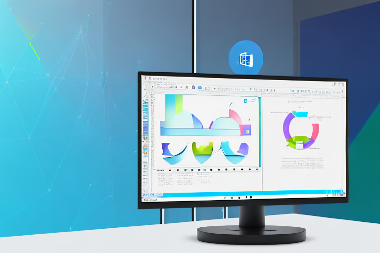 A computer monitor displaying the windows 10 interface