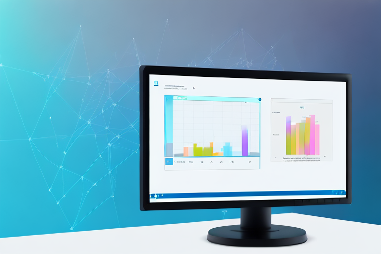 A computer monitor displaying a windows interface