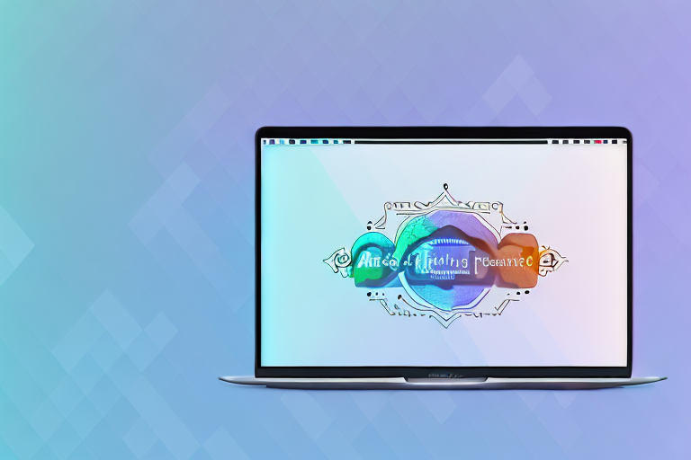 A macbook with a screenshot image on the screen