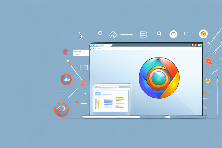A chrome browser window with a screenshot tool icon