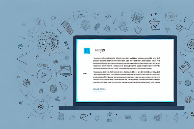 A computer screen displaying a screenshot of a text document