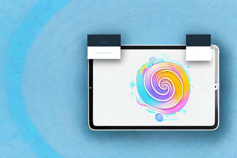 An ipad with the power button and the home button highlighted