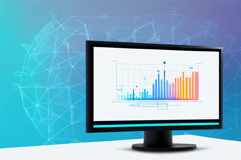 A computer monitor displaying different windows