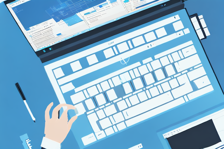 A computer screen displaying the windows 10 interface with the "print screen" key highlighted on a keyboard