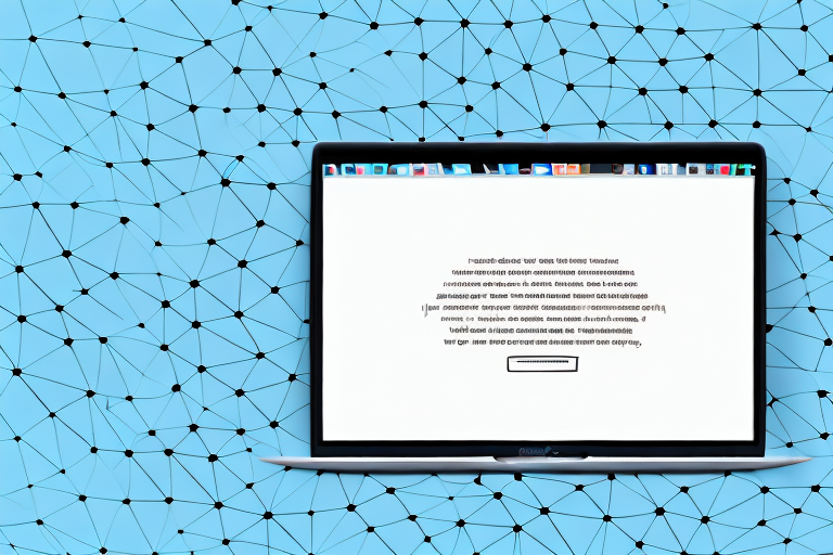 A macbook with a screenshot on the screen