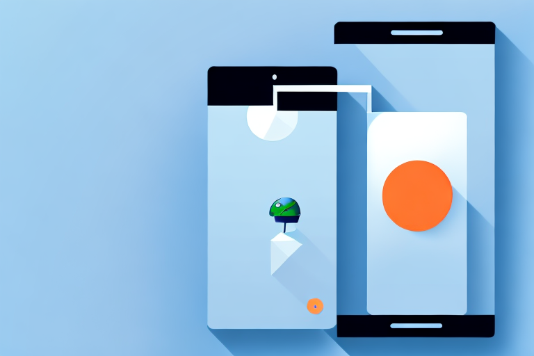 An android smartphone with a screenshot on the screen