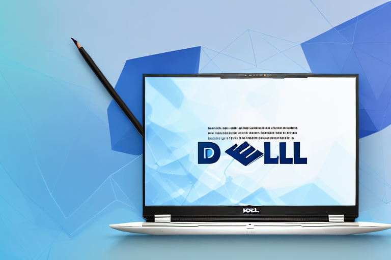 A dell laptop with a screenshot on the screen