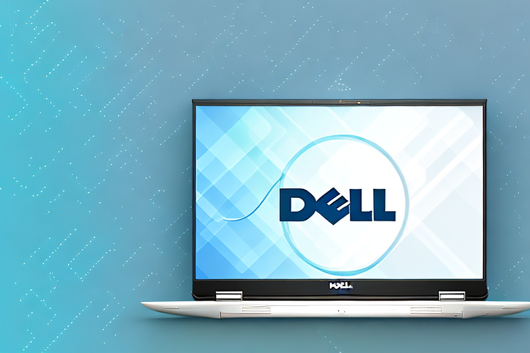 A dell laptop with a screenshot on the screen