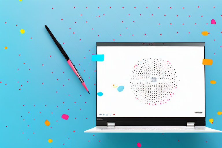 A lenovo laptop with a screenshot on the screen