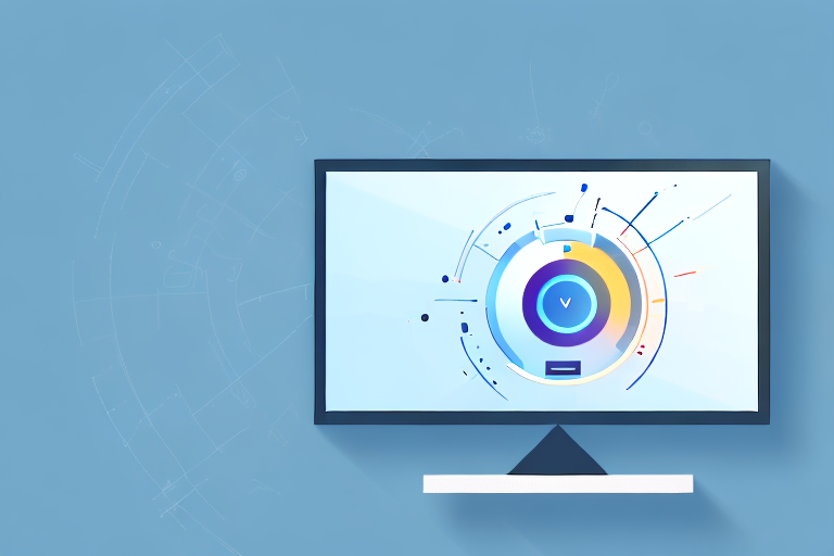 A computer screen displaying a screenshot with crop tool icon hovering over it