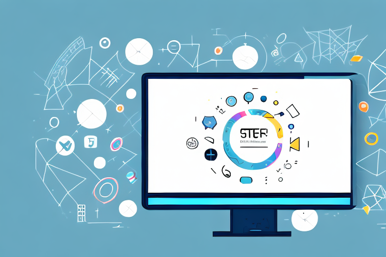 A computer screen displaying a screenshot with crop tool icons hovering over it