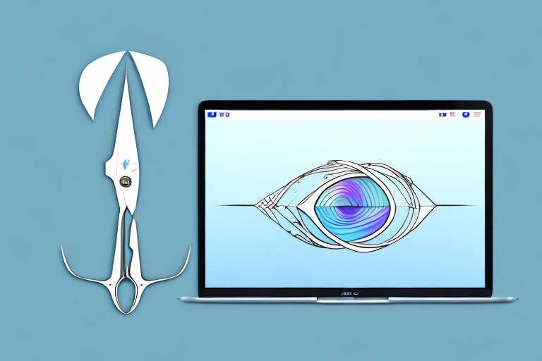 A mac computer with a screenshot on the screen