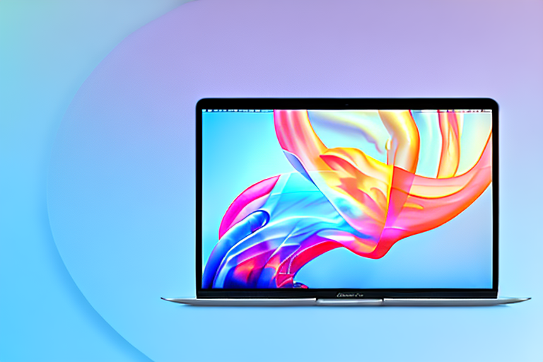 A macbook air with a screenshot visible on the screen