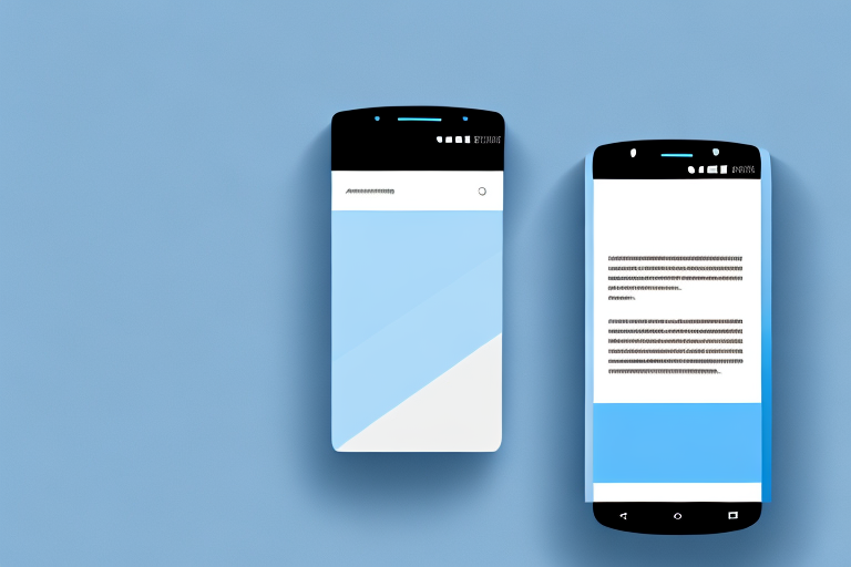 An android smartphone displaying a long screenshot of a webpage