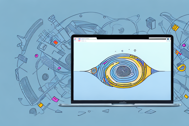 A mac computer with a screenshot tool capturing an elongated image on the screen