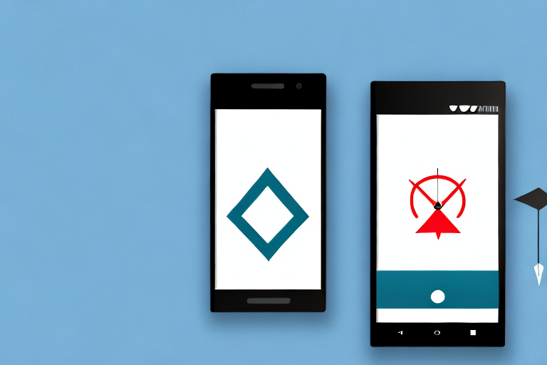 An android smartphone displaying a screenshot on its screen